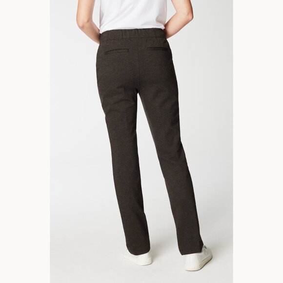 NWT J. Jill Ponte Welt-Pockets High Rise Slim-Leg Pants Charcoal Heather Size MP - Picture 4 of 16